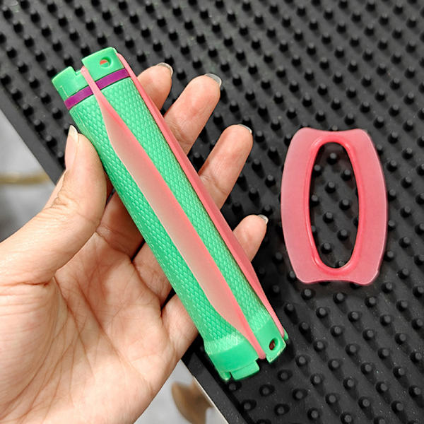 20 st permanentstav gummiband silikon hårrullar elastisk rem L