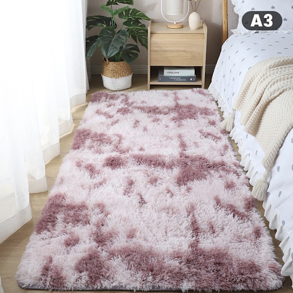 Nordisk tyk tæppe plys stue soveværelse seng tæppe gulv A1 50x80cm