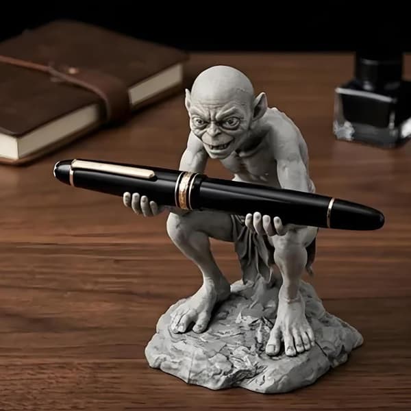Gollum-formet PLA Penholder, Livagtigt Design, Robust Tekstur 1pc