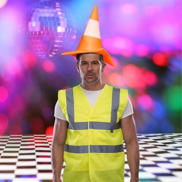 1 STK Trafikkjeglehatt Halloween Kostyme Tilbehør Til Bursdag 1pcs