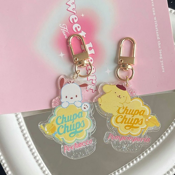 Anime Cartoon Kawaii Akryl nøkkelring anheng Bag Charm Decorat A5