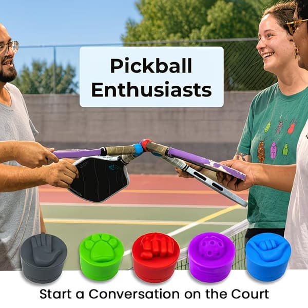 5 stk. Pickleball Paddle Hale Silikonehætte Tilføjelser Universal Endestykker A4