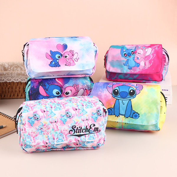 Suuren kapasiteetin case Kawaii Stitch Pen Bag -kynät Storag A2