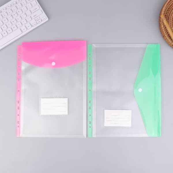 6/12-pack A4-pärmficka Organizer Utbyggbara mappar Plast B6Pcs