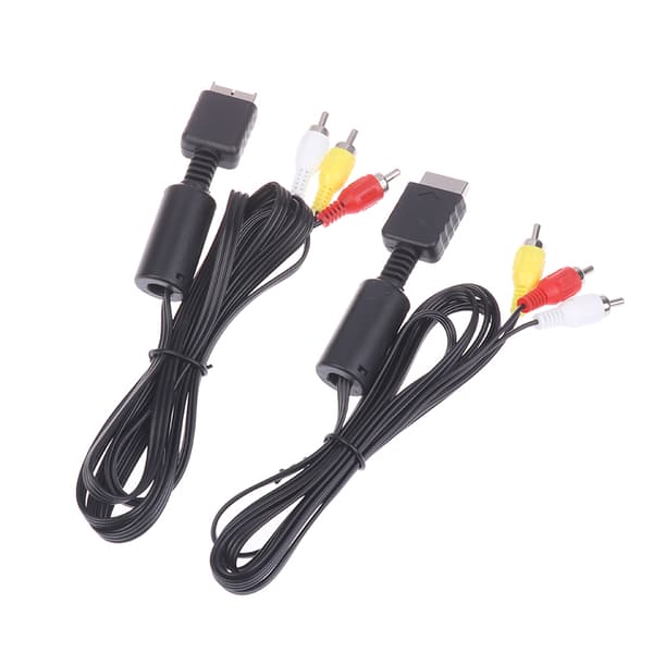 AV-kabel for PS3 PS2 PS1-konsoll o Video Extend Wire Converter 3Pcs