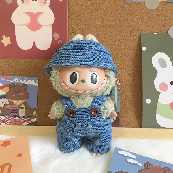 2 kpl Vaatteita Labubu-nukeille, Tyylikkäät Kawaii Ou -asusteet A3