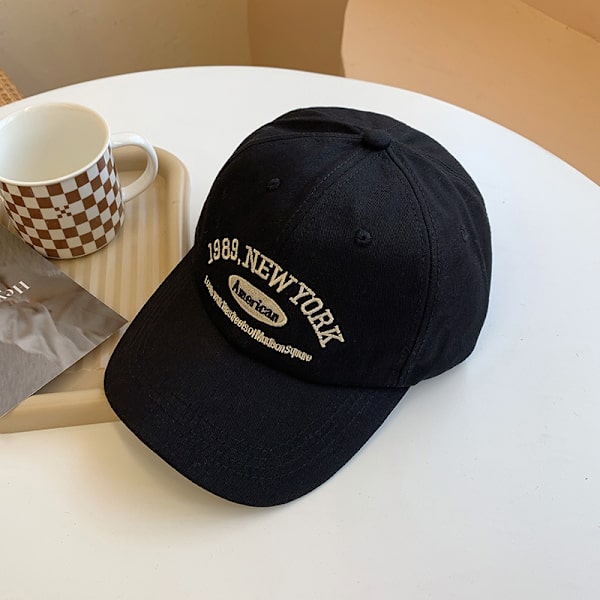 Miesten ja naisten baseball-lippikset, säädettävät casual kirjailtu 198 Black