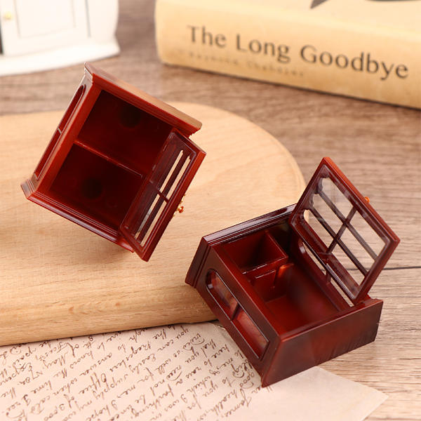 1:12 Dockhus Miniatyr Väggskåp Hängande förvaringsskåp A
