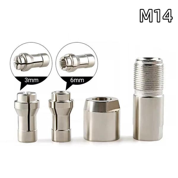 6/3mm Universal Vinkelsliber Modificeret Adapter M10 M14 5/8-11 T M10