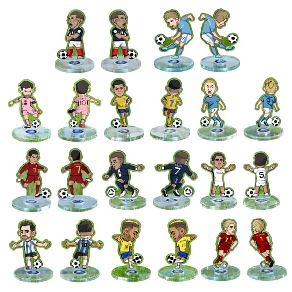 Varmt salg akryl standee fodboldstjernefigur B
