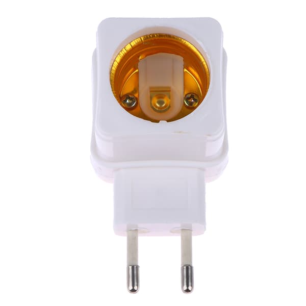 1st E27 Socket Lamp Glödlampa Adapter Vit LED Light Lamp Bulbs Soc White