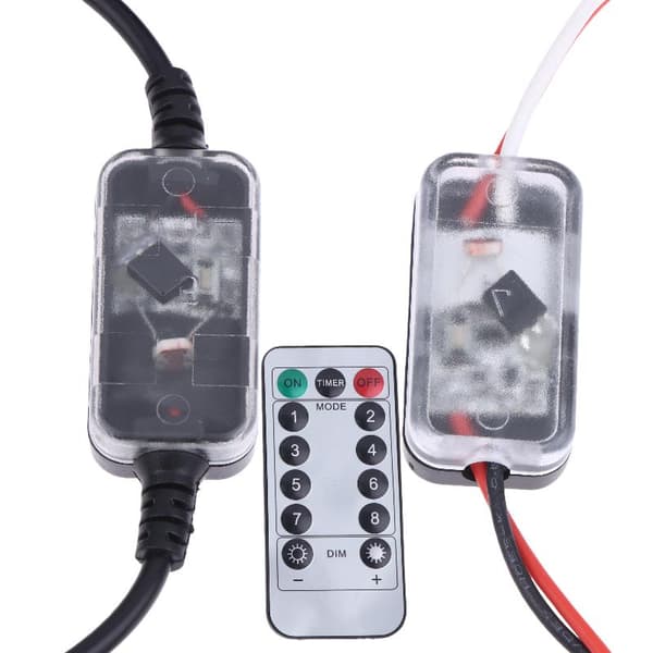 1 sett 5V USB lysstyrt sensorbryter 12V24V korridor Aut Black USB
