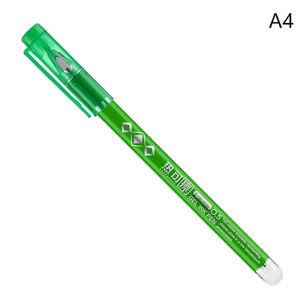 1 kpl Magic pyyhittävä set, värikäs 0,5 mm pyyhittävä geelikynä Green