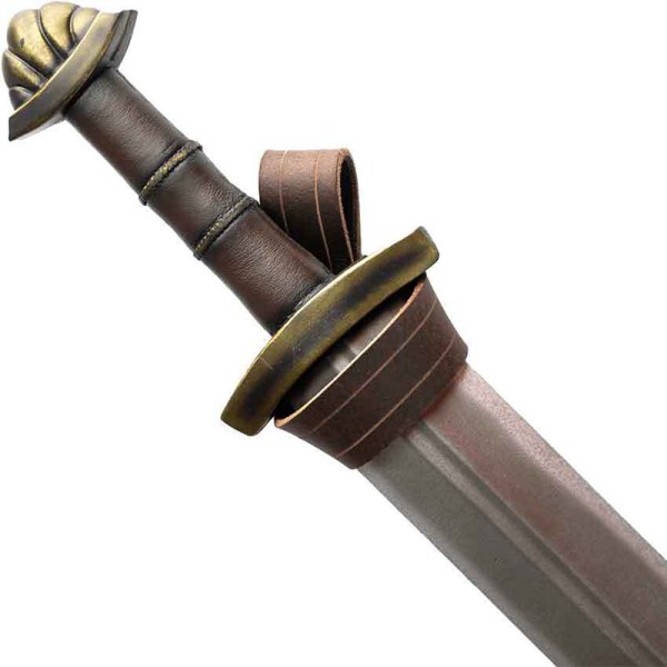 Medeltida Sword Slida lass Warrior Retro Style Skida Hållare Brown