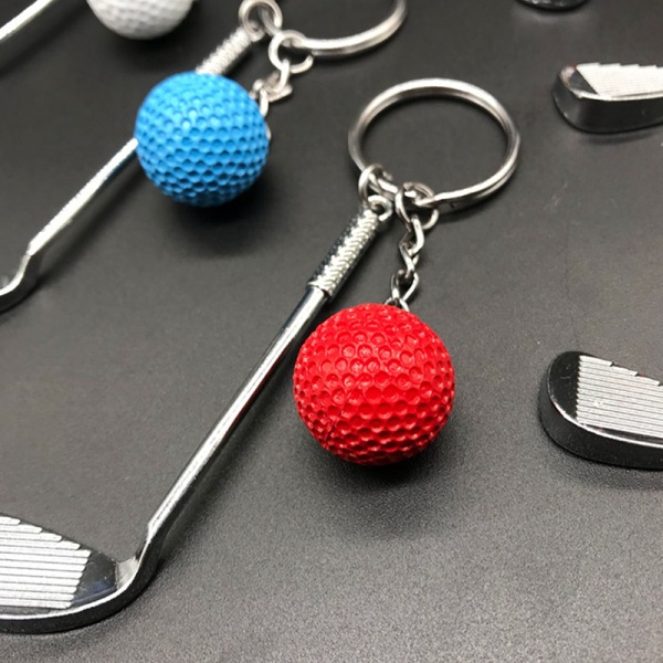 Golfball Nøkkelring Nøkkelring av topp kvalitet Bil Nøkkelring Nøkkelring F White