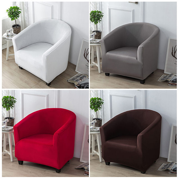 Yhden hengen sohvan cover Club sohvanpäälliset olohuoneeseen elastinen Rela Dark gray