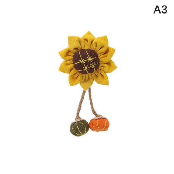 Sunflower Corsage Tyg e Sunflower Brosch Trendiga väska Kläder A3