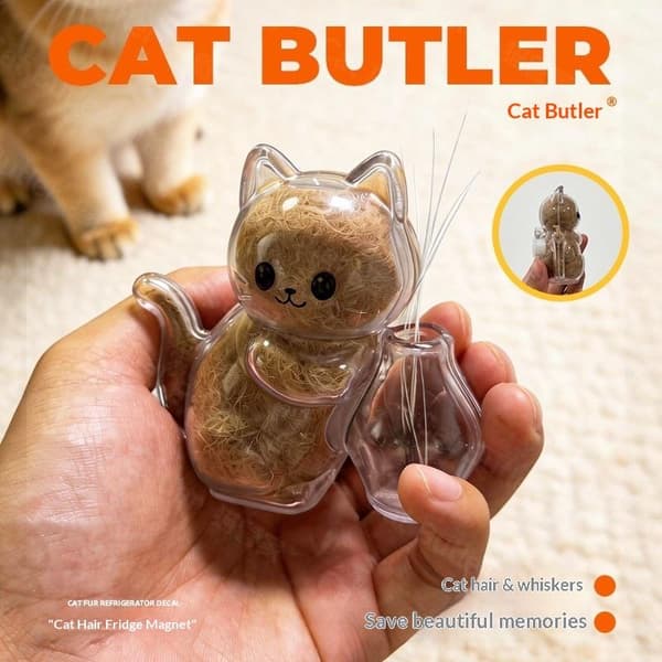 1 Transparent kattkylskåp med magnetisk sug kattpäls St E