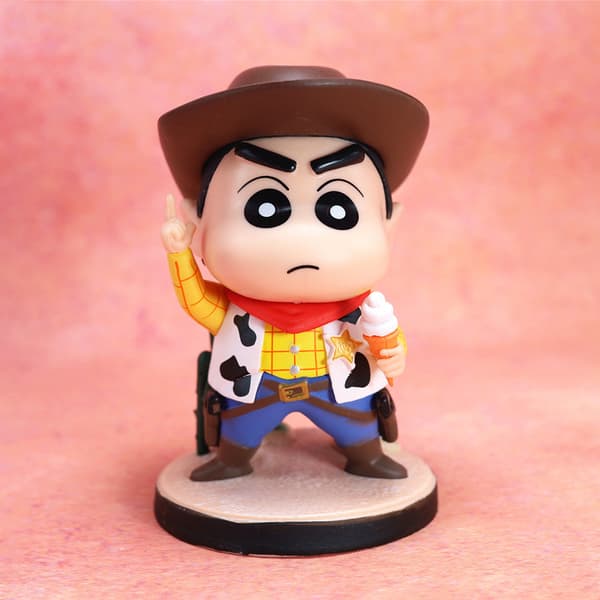 Crayon Inchan Huarui Baymax Cowboy Samlemodel Legetøjsdukke G A