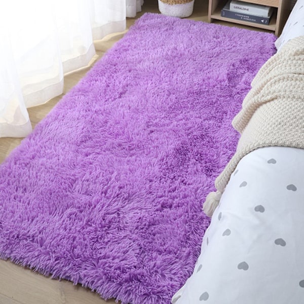 Nordisk tyk tæppe plys stue soveværelse seng tæppe gulv A1 50x80cm