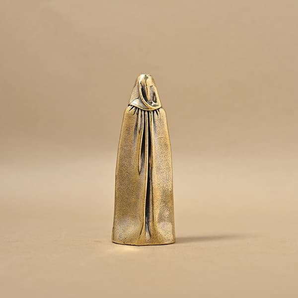 Grim Reaper Lille Statue Messing Ansigtløse Mænd Figurer Retro Hjem A2
