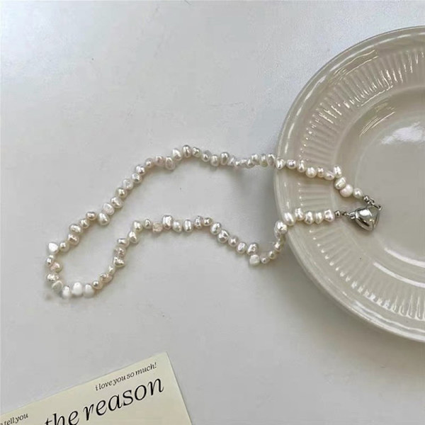 Muoti Pearl Chain Choker -kaulakoru naisten tytöille 2022 Trend
