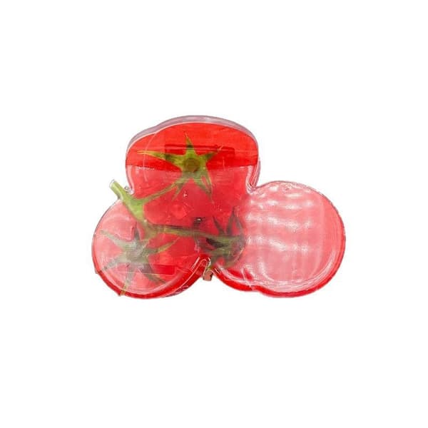 Ny design Akryl Sallad Lök Tomat Form Hårklämma Klo Fo A4
