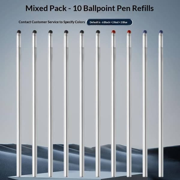 Mode Metall Gravitationssensor Penna 4 I 1 Trycktyp Kulspetspenna 10PCS Refill