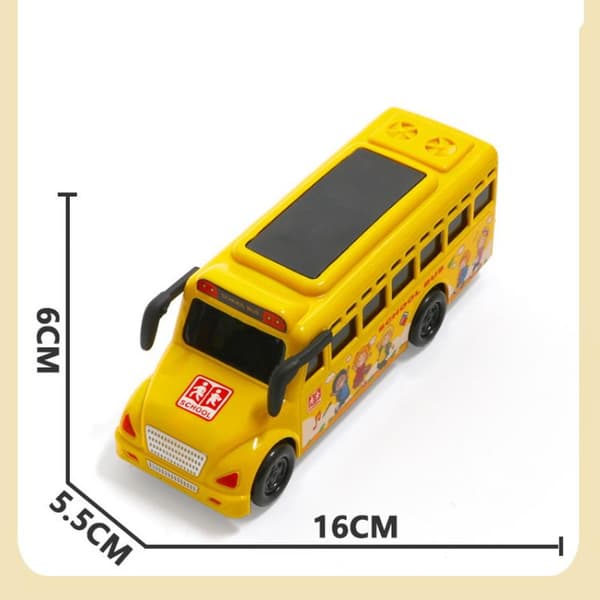 1 st berättelse musik belysning roterande bil skolbuss leksaker tröghet A3