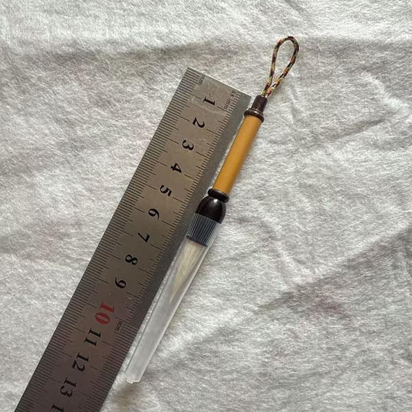 Mini kannettava kalligrafiasivellin 9cm taskukokoinen bambukahva A6