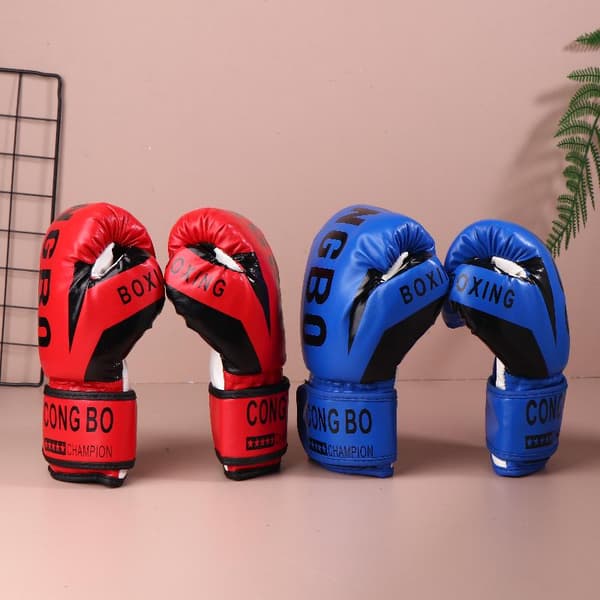 Boksetrening Sparringhansker Barn Muay Thai Punching Karate Red