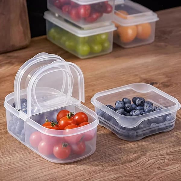 Köksförvaringslåda Kryddburkar Dubbelfack Med Lock B