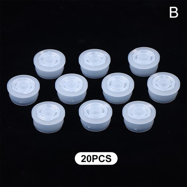 Passar för 20 mm 20 st plastflaskadapter med hål klar Cos B