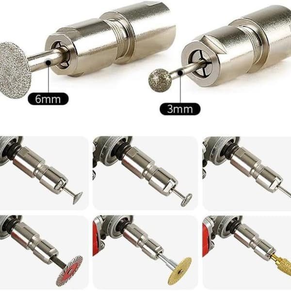 6/3mm Universal Vinkelsliber Modificeret Adapter M10 M14 5/8-11 T M14
