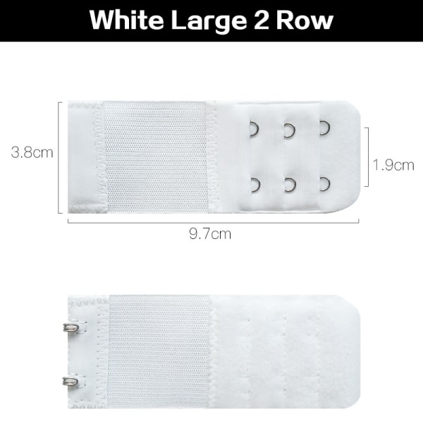 Dame BH Extension Strap Extenders Spenner Elastisk Extender Br 14(A 2R3H white)