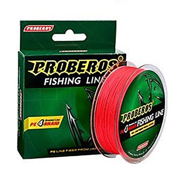 4 flätor 100m Dali Horse Fishing Line Gul/Blå/Röd/Grå/Grö red 4.0/40LB