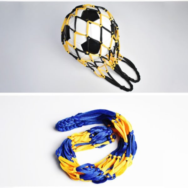 Fodbold nettaske Nylon fed opbevaringstaske Single Ball Carry Porta E