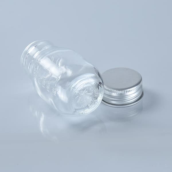 1 kpl 30 ml pieni lasipullo kannella lääkepullo jauheet Ca Silver