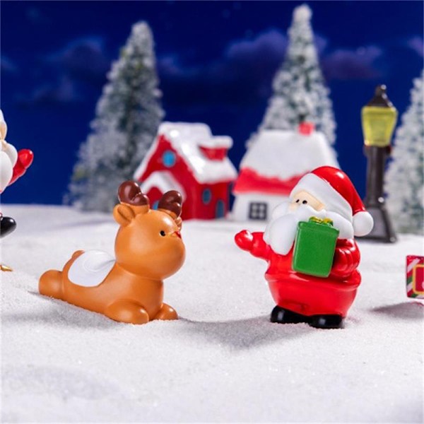 Julgranspynt DIY Fest Dekoration e Tomte Älg Snögubbe A9