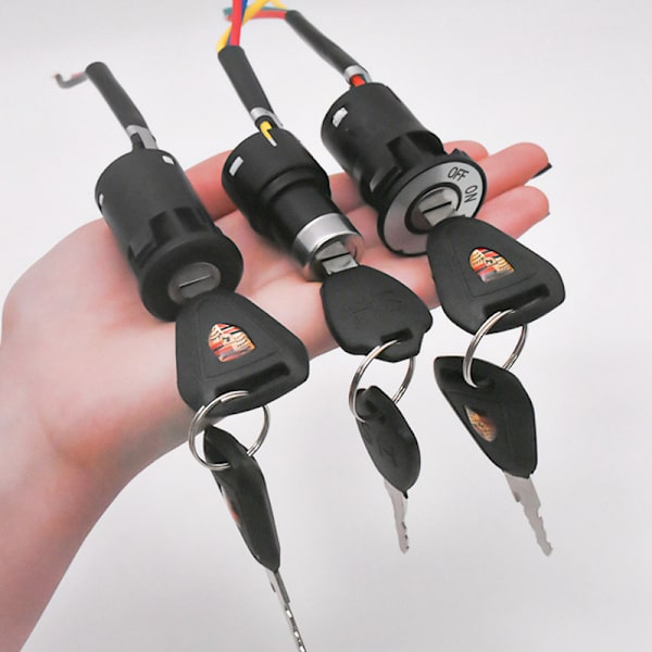 El-cykel tændingskontakt nøgle Power Power Lock E-bike Co medium size three-wire