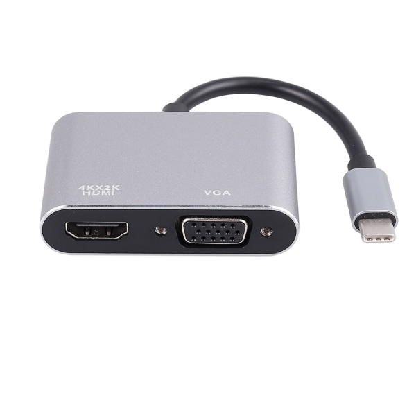 USB 3.1 Type C til VGA Multiport Adapter USB C til HDMI 4K UHD