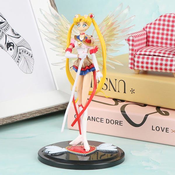 1 st 18 cm tecknad måne Vacker flicka Vatten Ice Moon Kawaii Anim