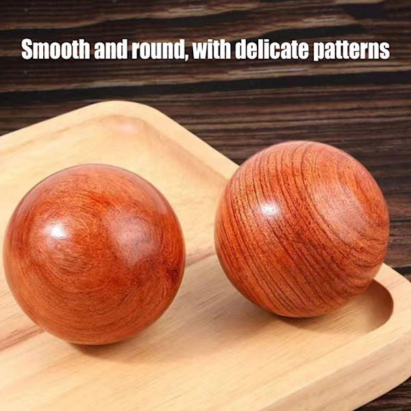 Rosenwood Baoding Bolde Nye Håndtræningsmassage Stressbolde 2pcs