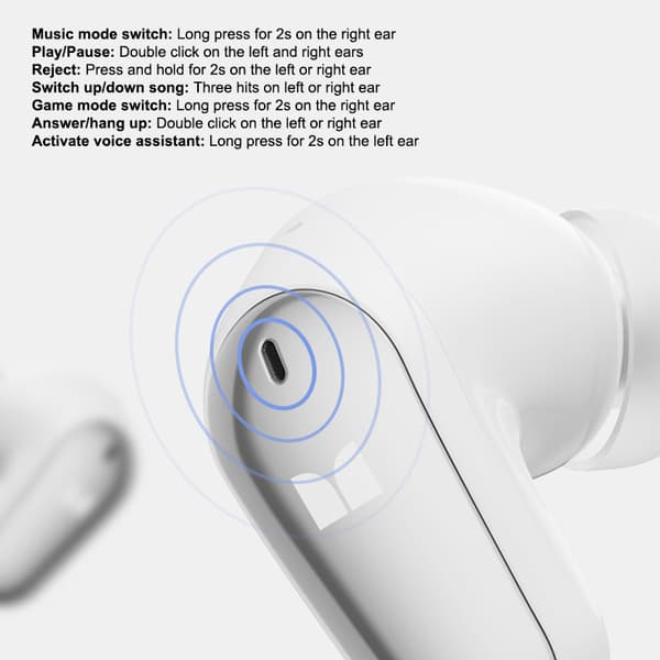 Nytt MQT52 TWS Trådløst Bluetooth 5.4 Hodesett HIFI Stereo Musikk A3