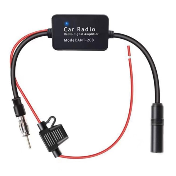 12V bilradioantenn FM/AM radiosignalförstärkare Booster Anti