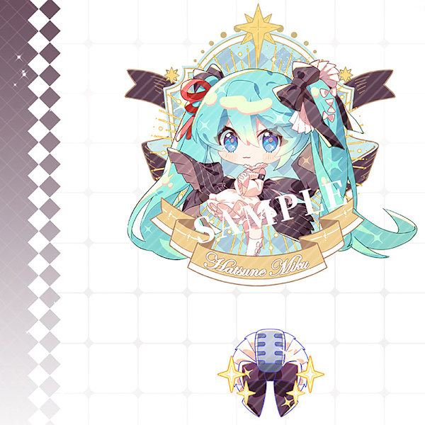 Nyckelringar Anime Miku Nyckelring Väska Berlock Tillbehör Akryl Fa H