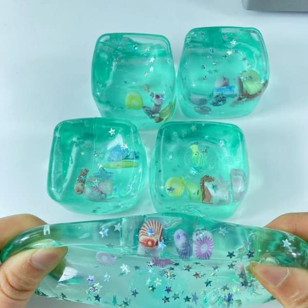 Squishy Stressballer Kube Hav Sensorisk Fidget Leketøy Barn Voksne