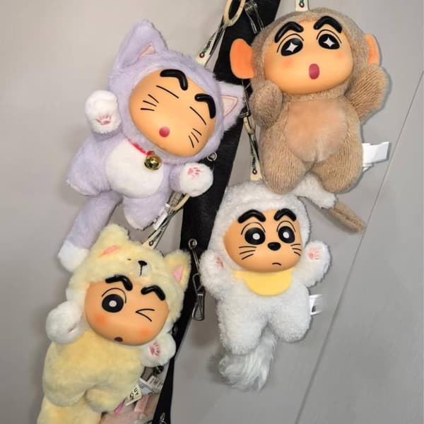 1 stk. ny Crayon Shin Chan Big Tail Series Blind Box e Mini Dukke A1
