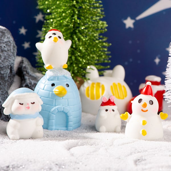 Jultomte Snögubbe Dockor Bil Hem Dekoration Leksak Jul De A2