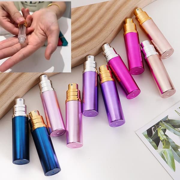 1 st 5 ml bärbar parfymsprayflaska Resa Mini påfyllningsbar P Pink